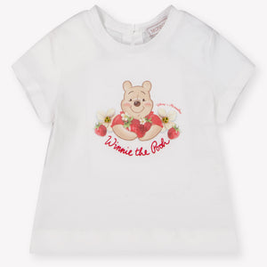 MonnaLisa Baby Meisjes T-Shirt In Wit