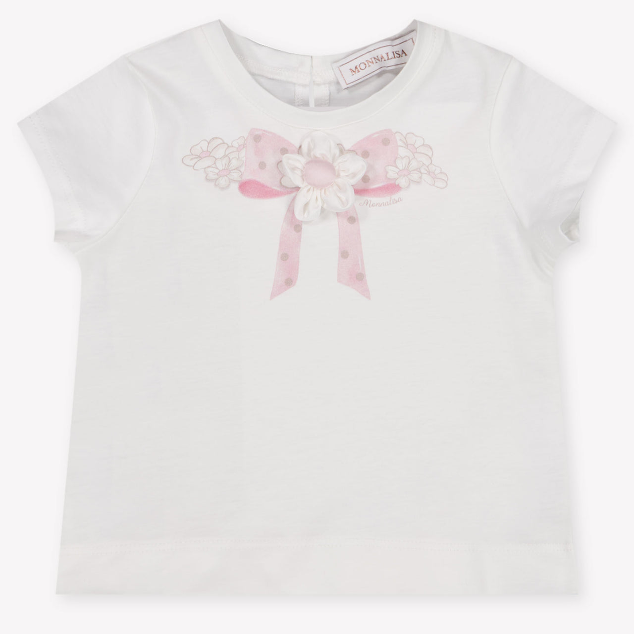 MonnaLisa Baby Meisjes T-Shirt In Off White
