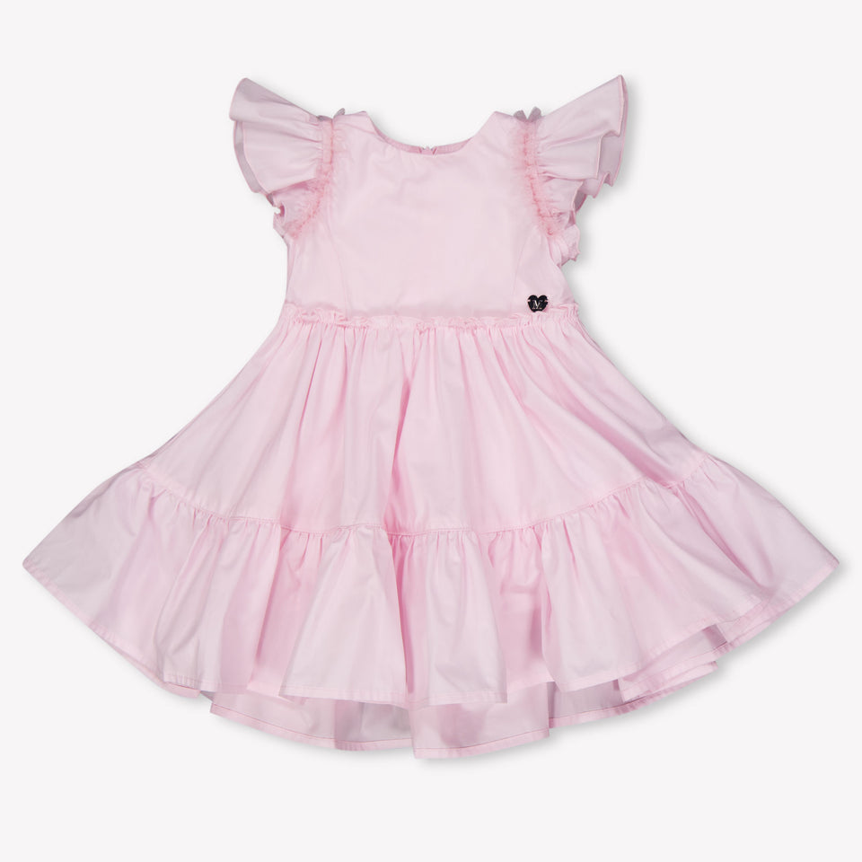 MonnaLisa Baby Meisjes Jurk In Licht Roze