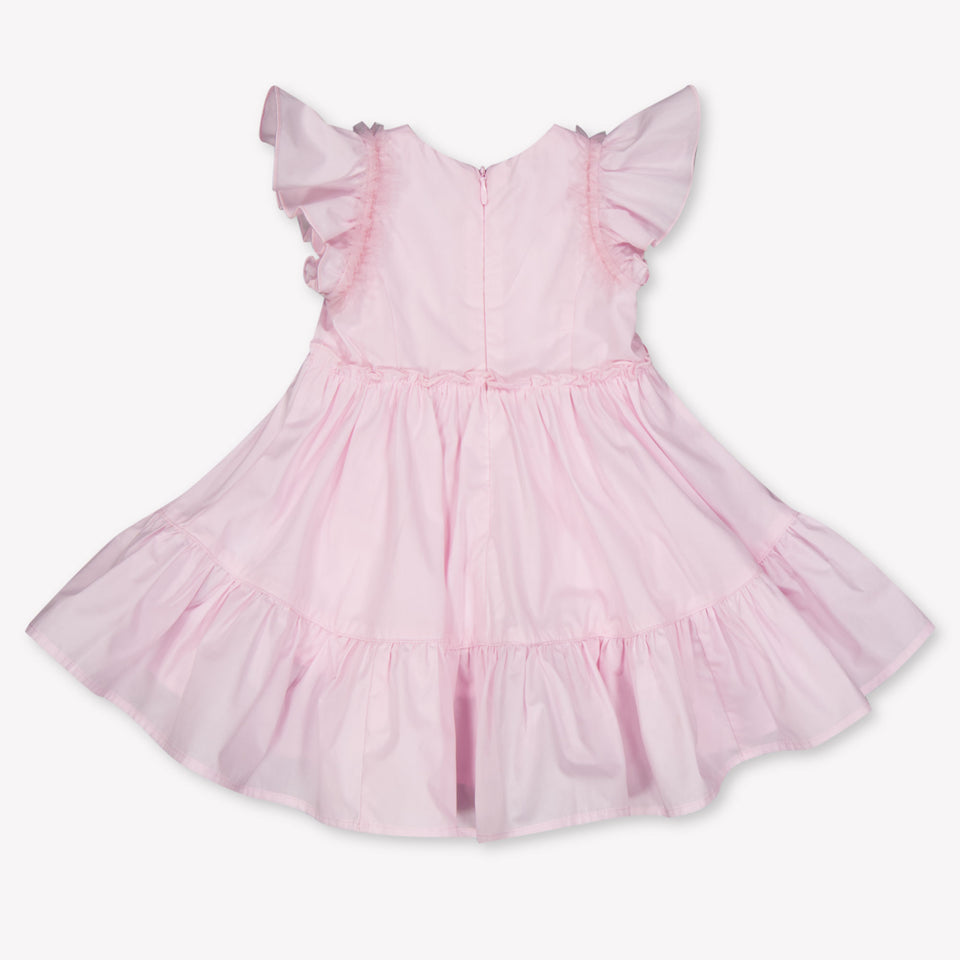 MonnaLisa Baby Meisjes Jurk In Licht Roze