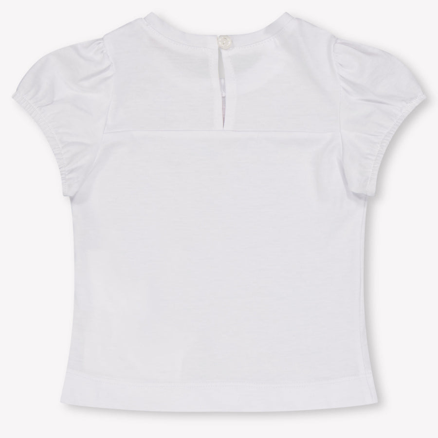 MonnaLisa Baby Meisjes T-Shirt In Wit