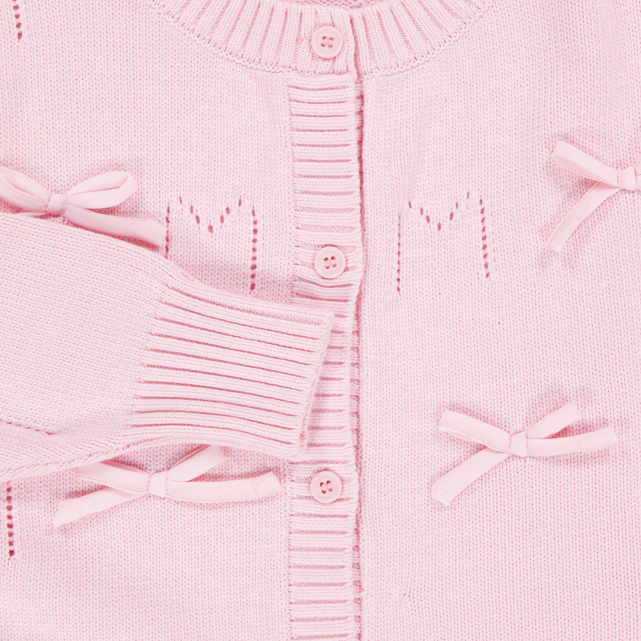 MonnaLisa Kids Girls Cardigan In Light Pink