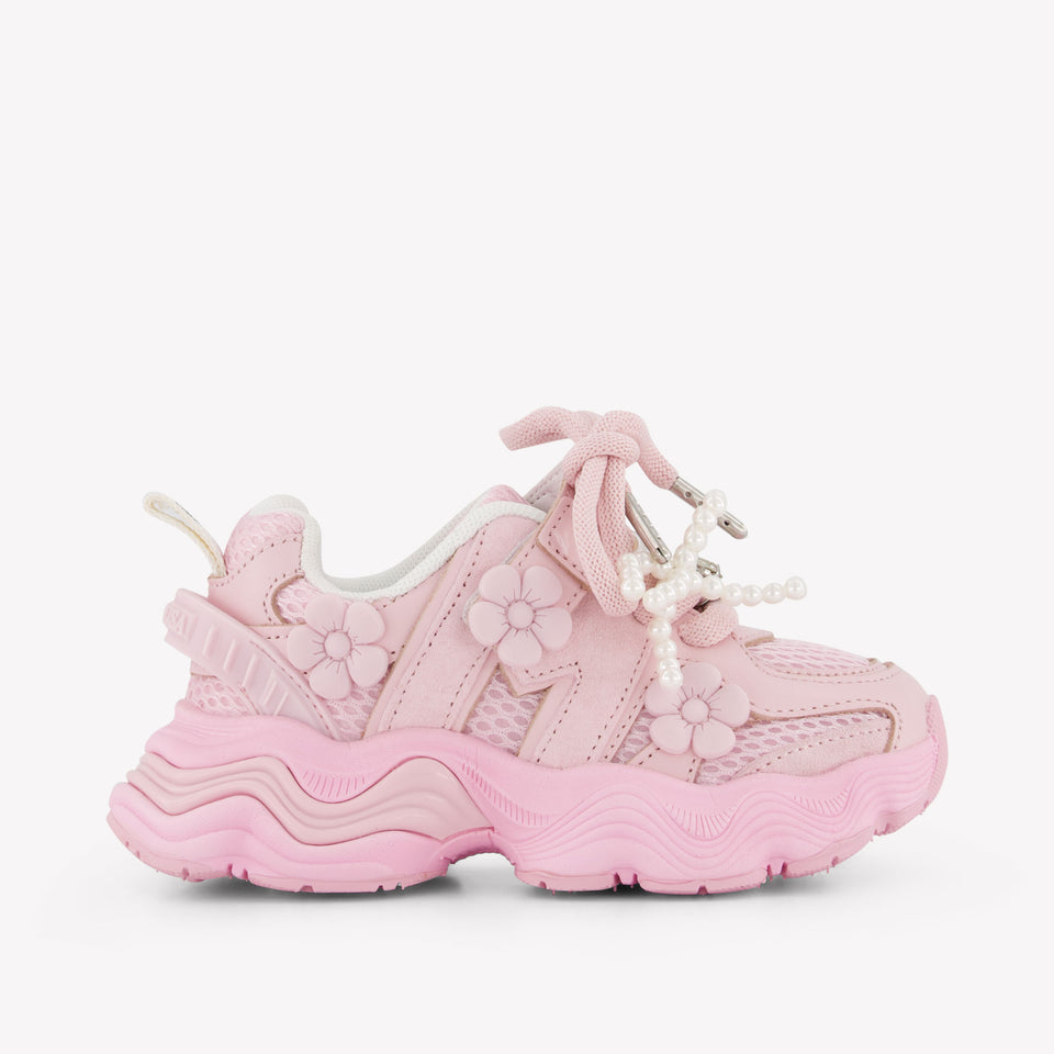 MonnaLisa Girls Sneakers In Light Pink