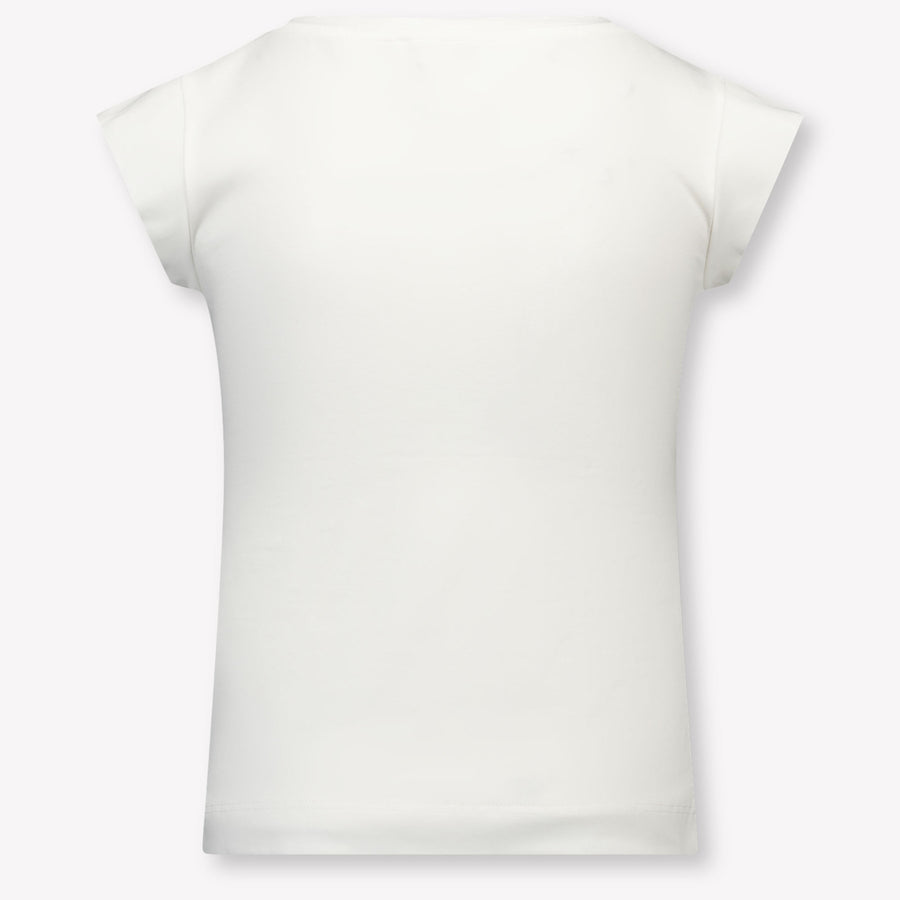 MonnaLisa Kinder Meisjes T-Shirt In Off White