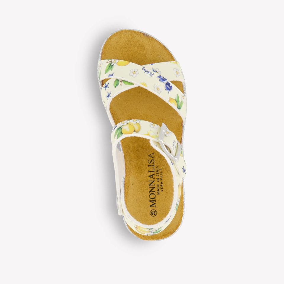 MonnaLisa Girls Sandals In Yellow