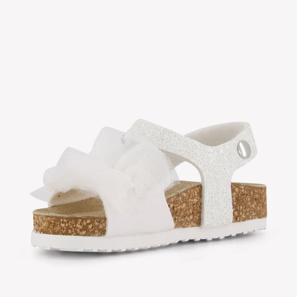 MonnaLisa Girls Sandals In White