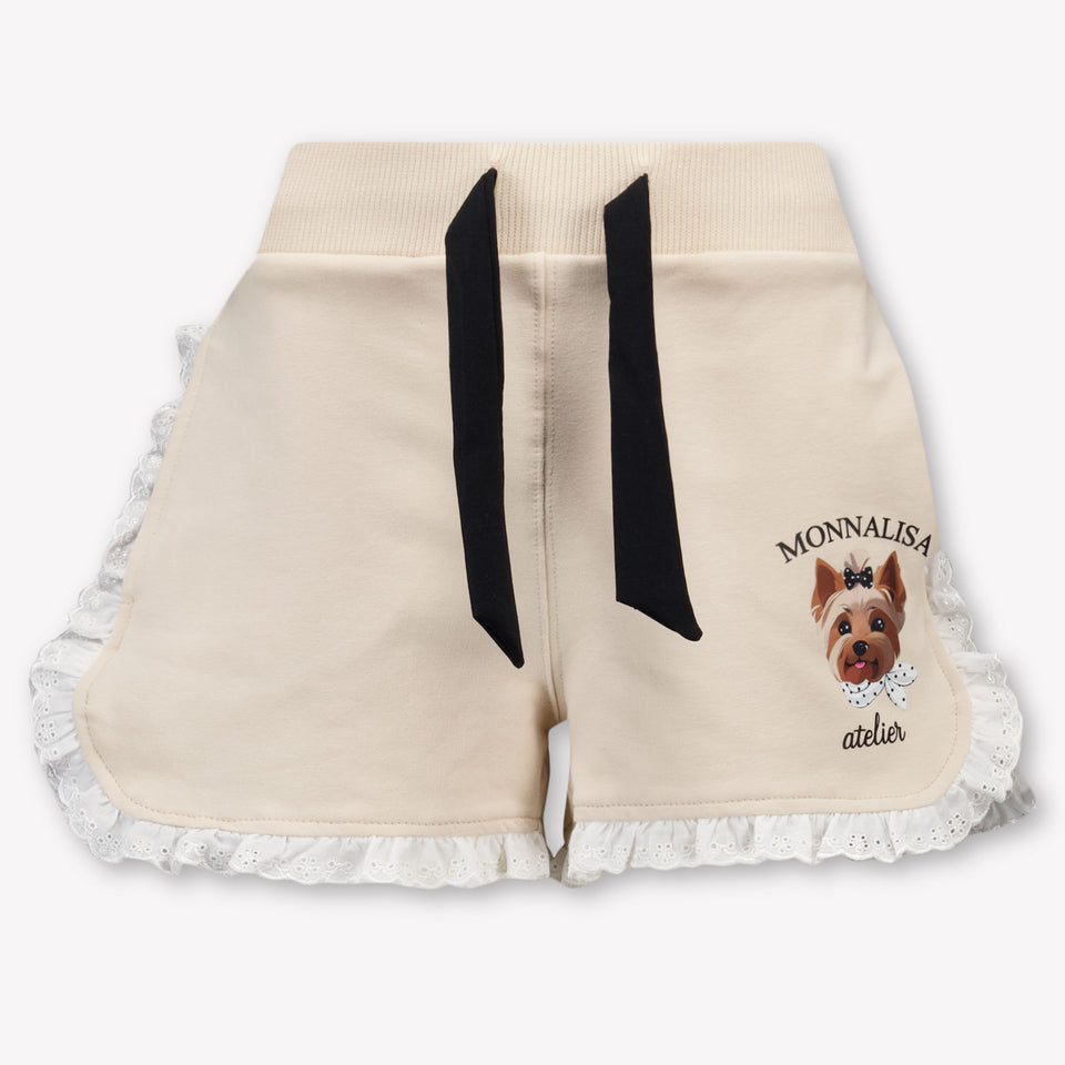 MonnaLisa Kids Girls Shorts In Beige