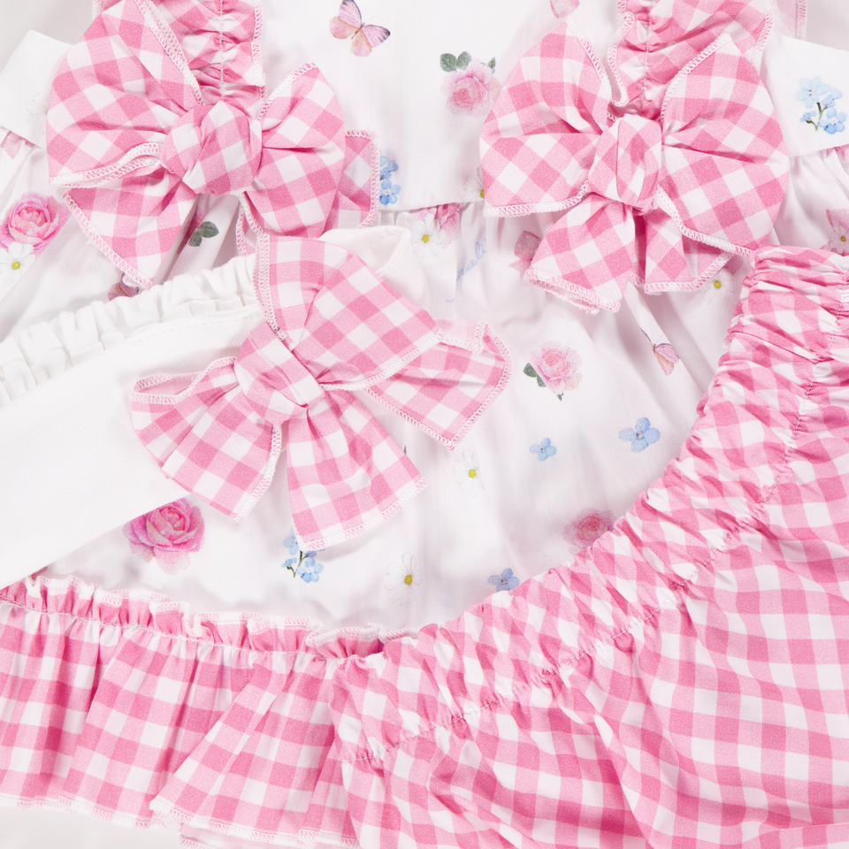 MonnaLisa Baby Girls Set In Light Pink