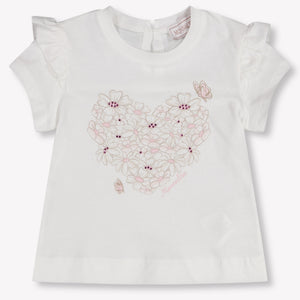 MonnaLisa Baby Meisjes T-Shirt In Off White