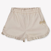 MonnaLisa Baby Meisjes Shorts In Beige