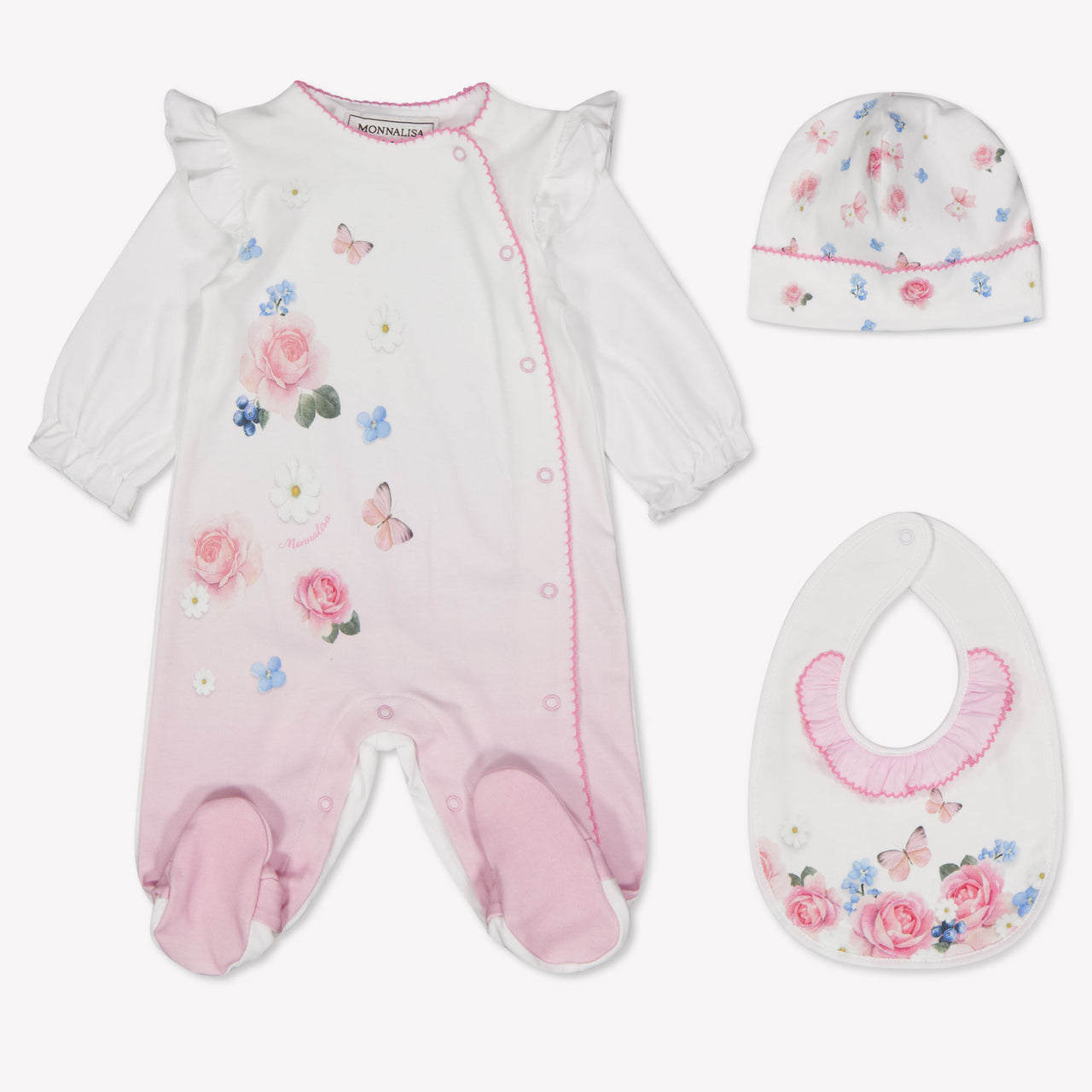 MonnaLisa Baby Meisjes Boxpakje In Licht Roze