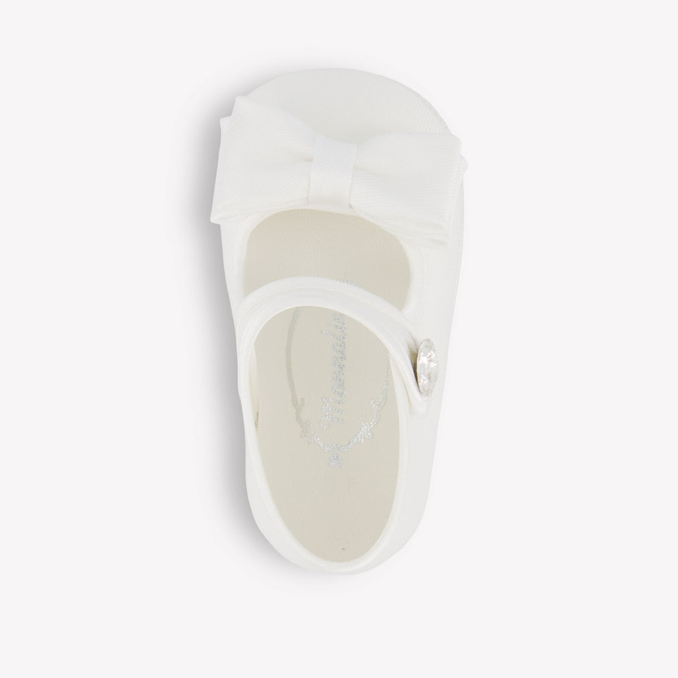 MonnaLisa Baby Girls Shoes In White