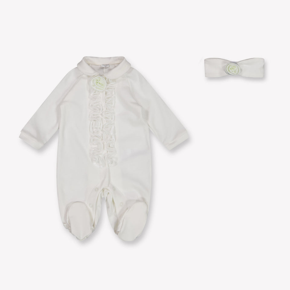 MonnaLisa Baby Meisjes Boxpakje In Wit