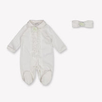 MonnaLisa Baby Meisjes Boxpakje In Wit