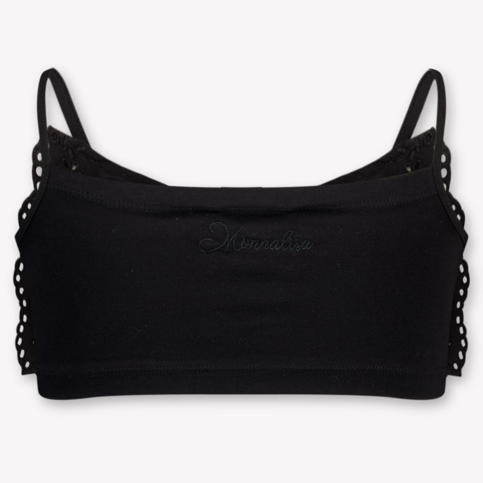 MonnaLisa Kinder Meisjes T-Shirt In Zwart