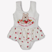 MonnaLisa Baby Meisjes Zwemkleding In Wit