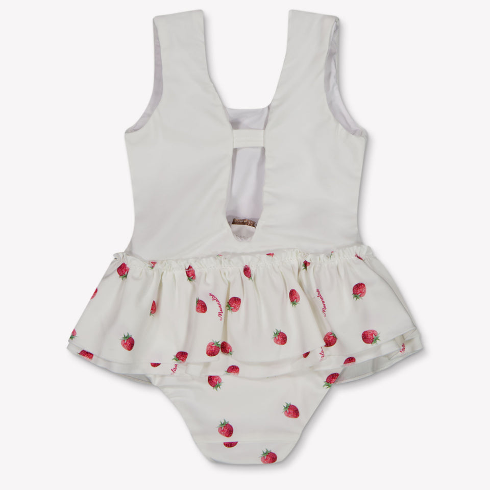 MonnaLisa Baby Meisjes Zwemkleding In Wit