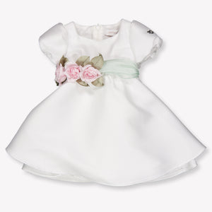 MonnaLisa Baby Girls Dress In White