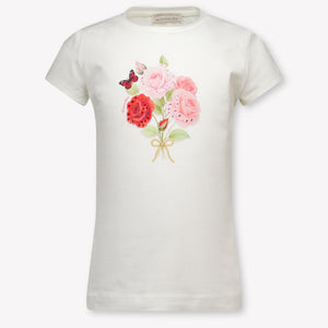 MonnaLisa Kinder Meisjes T-Shirt In Wit