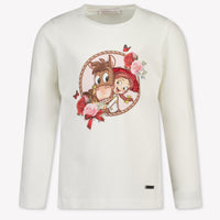 MonnaLisa Kids Girls T-Shirt In OffWhite
