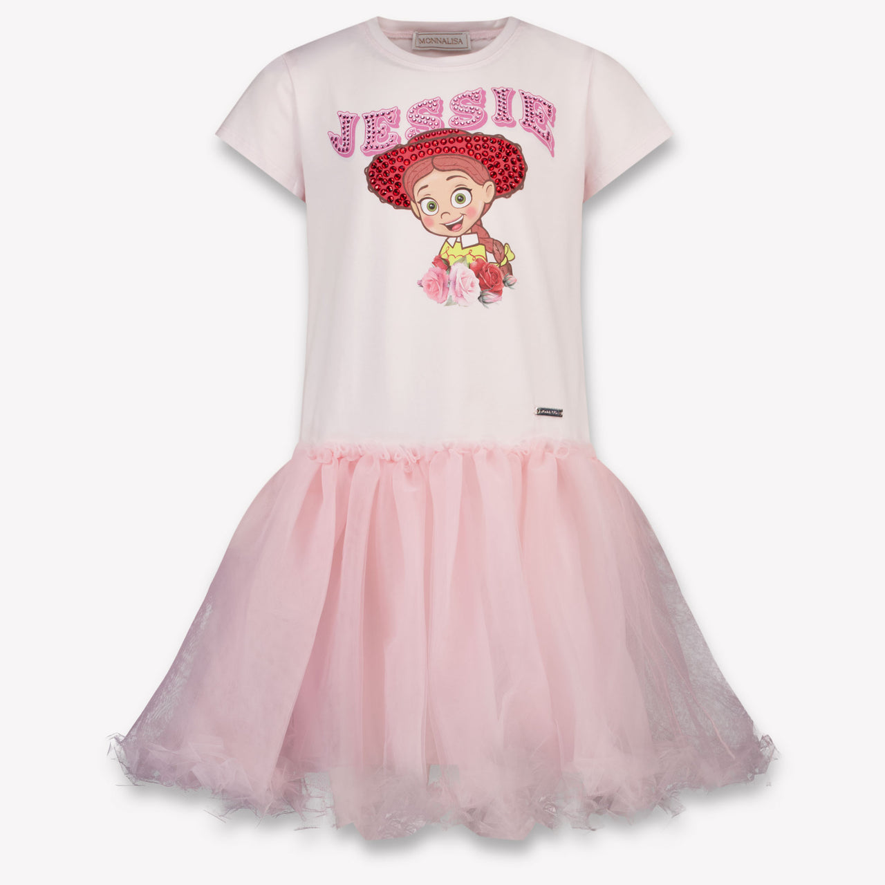MonnaLisa Kids Girls Dress In Light Pink