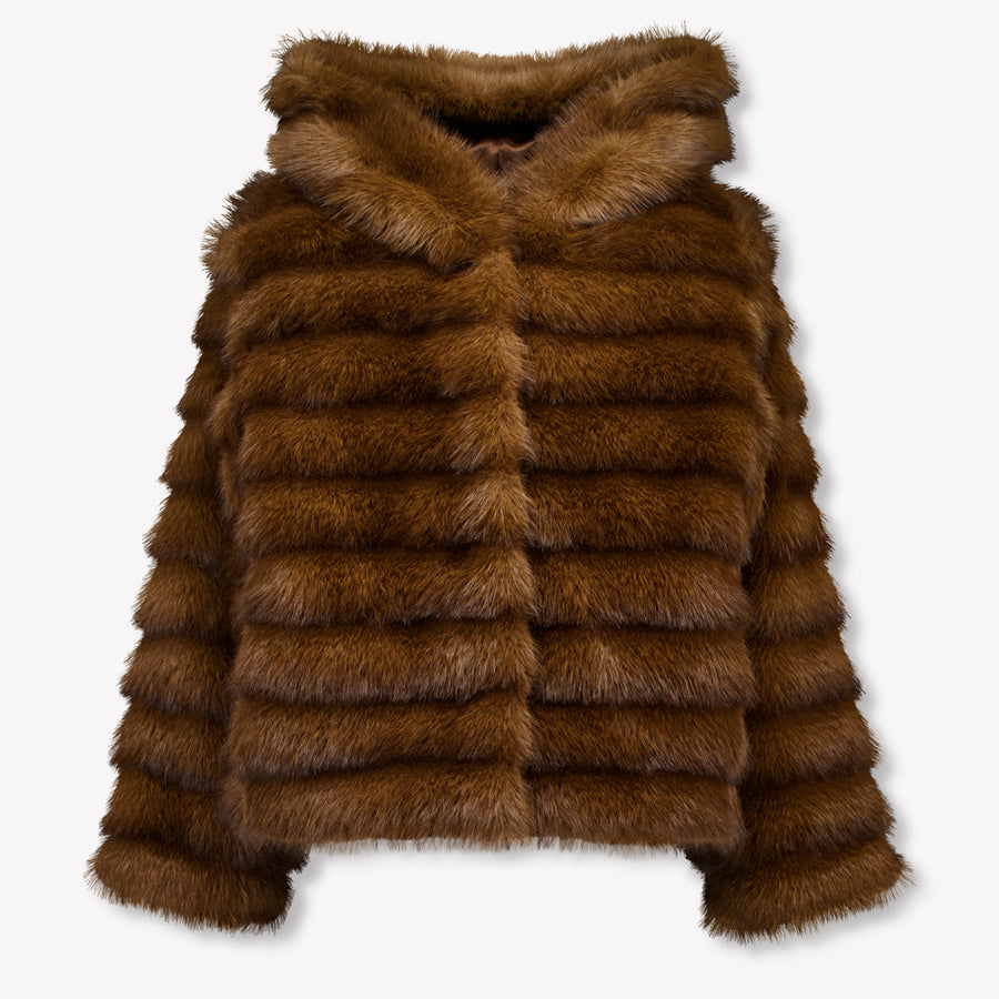 MonnaLisa Kids Girls Jackets In Dark Brown