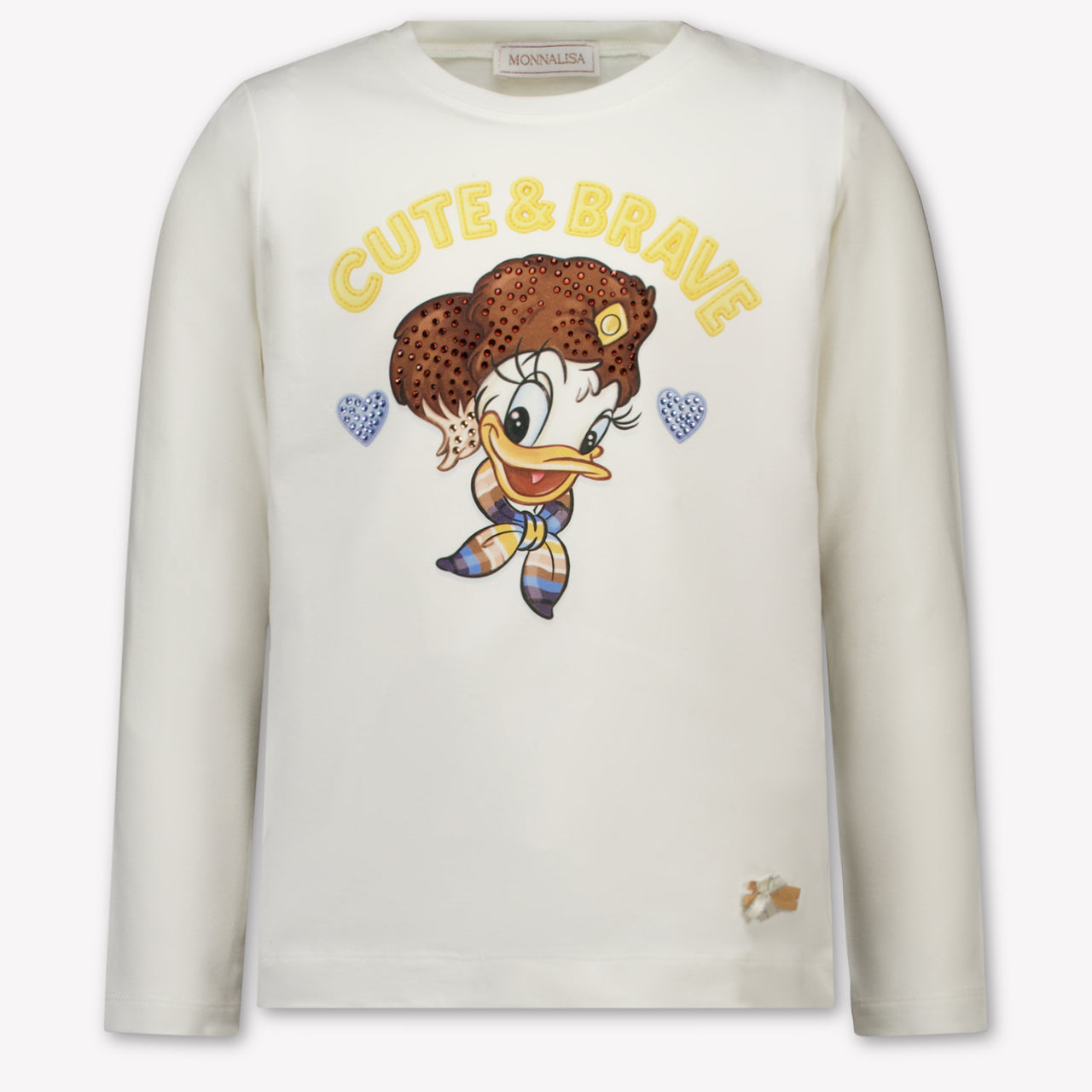 MonnaLisa Kinder Meisjes T-Shirt In Off White