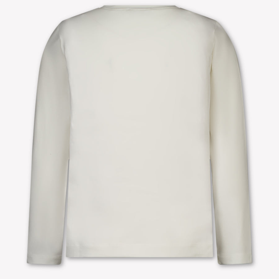 MonnaLisa Kinder Meisjes T-Shirt In Off White
