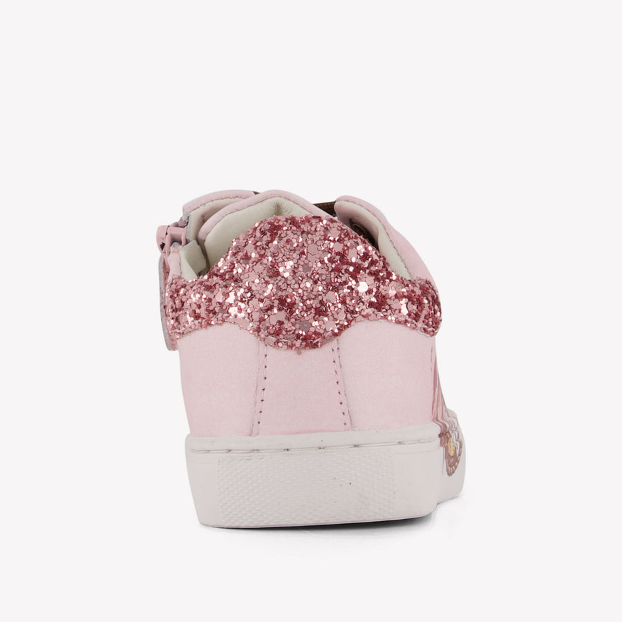 MonnaLisa Meisjes Sneakers In Licht Roze