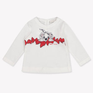 MonnaLisa Baby Girls T-Shirt In OffWhite