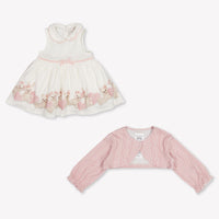 MonnaLisa Baby Meisjes Jurk In Licht Roze