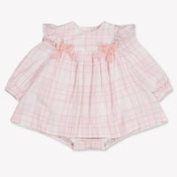 MonnaLisa Baby Meisjes Jurk In Licht Roze