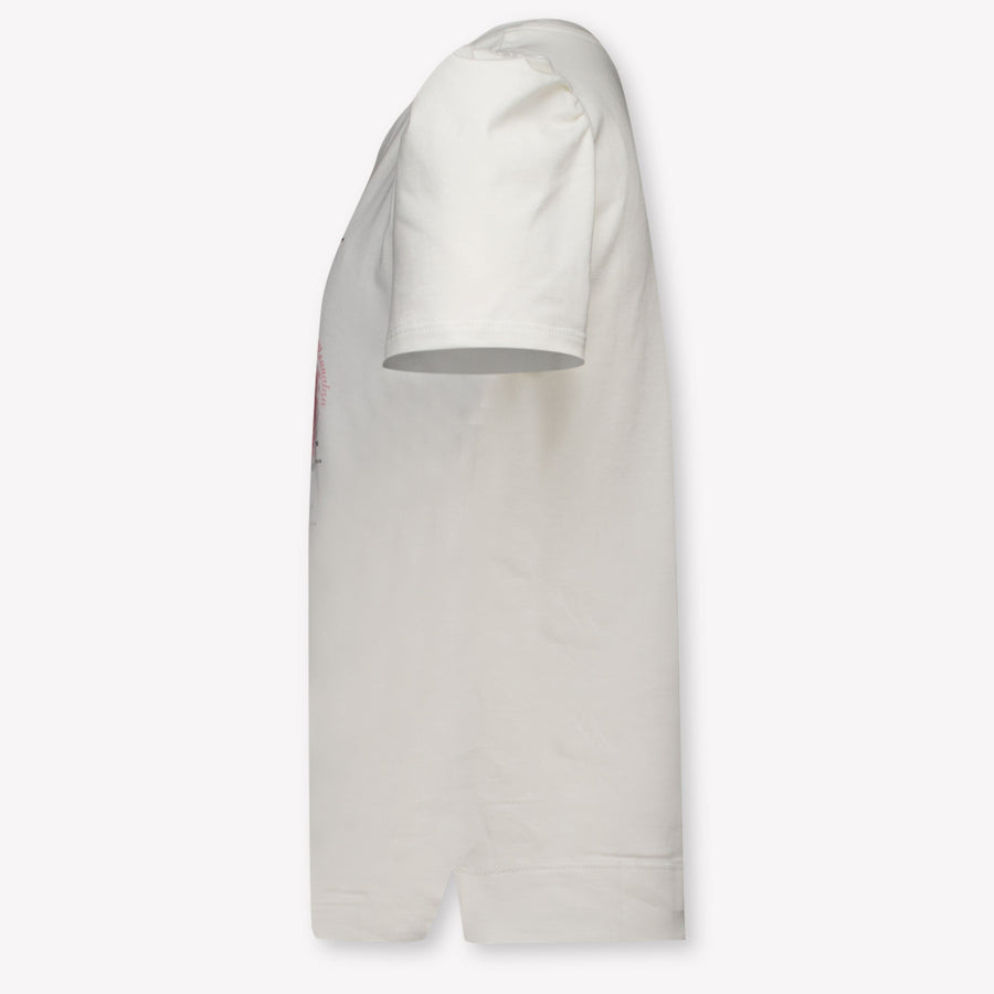 MonnaLisa Kinder Meisjes T-Shirt In Off White