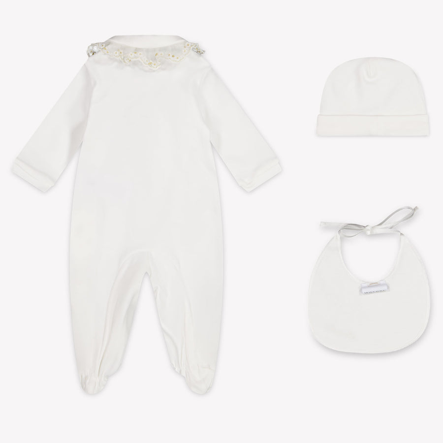 MonnaLisa Baby Meisjes Boxpakje In Off White