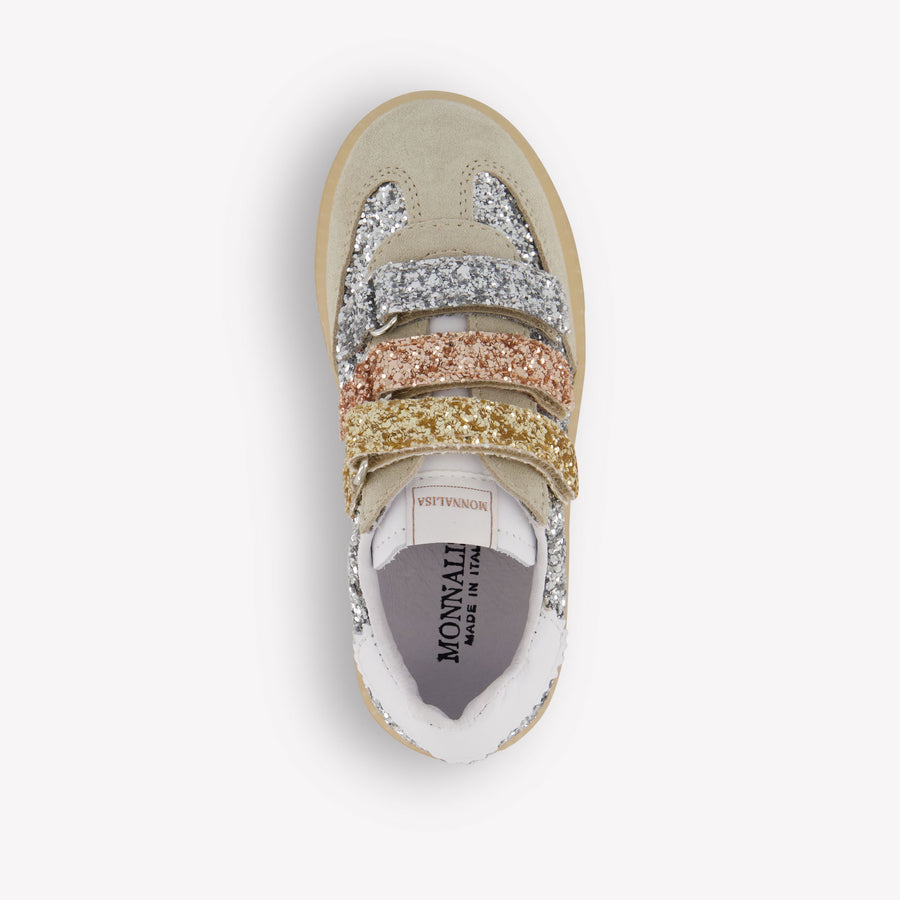 MonnaLisa Meisjes Sneakers In Zilver