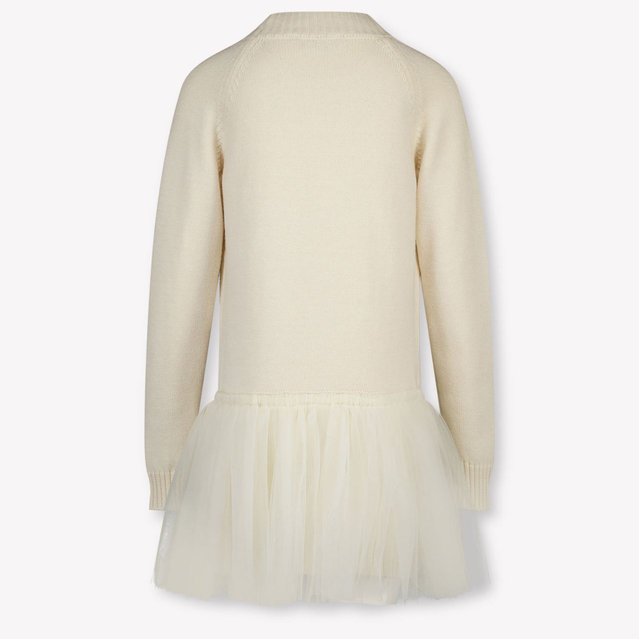 MonnaLisa Kinder Meisjes Jurk In Licht Beige
