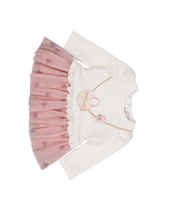 MonnaLisa Baby Meisjes Jurk In Off White