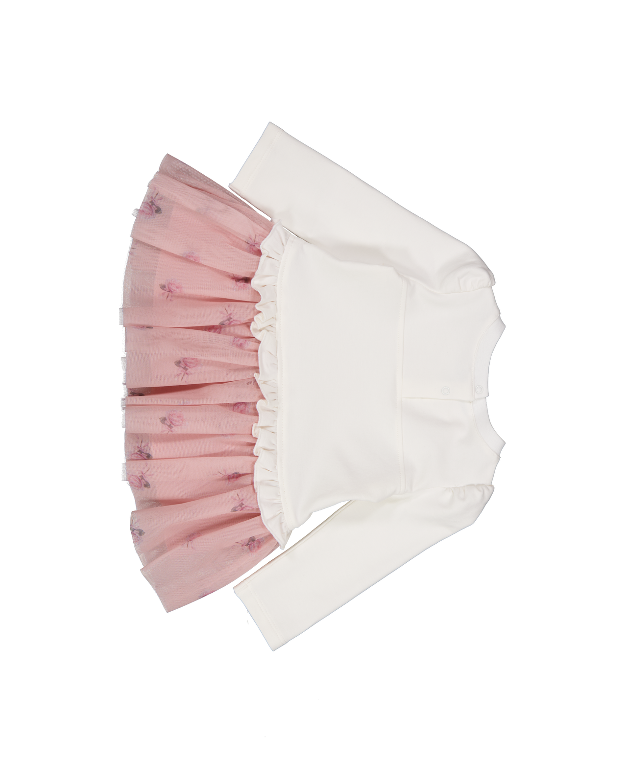 MonnaLisa Baby Meisjes Jurk In Off White