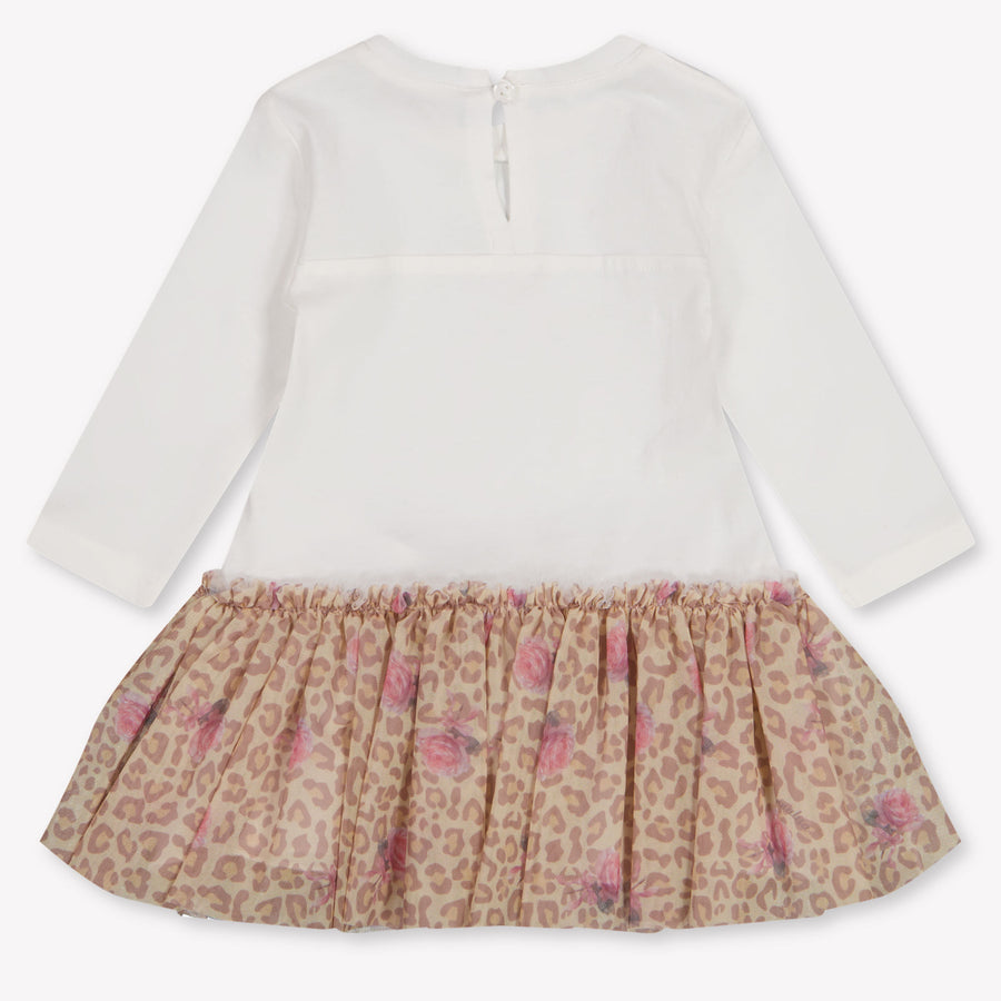 MonnaLisa Baby Girls Dress In OffWhite