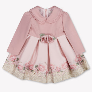 MonnaLisa Baby Meisjes Jurk In Licht Roze