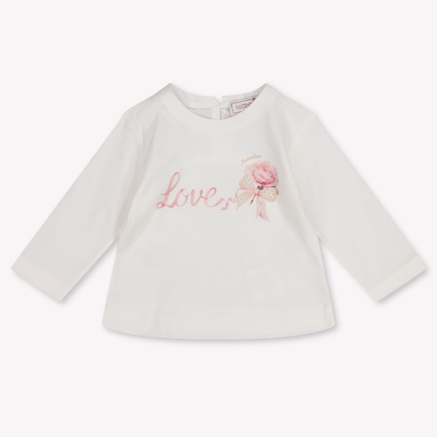 MonnaLisa Baby Girls T-Shirt in Off-White
