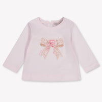 MonnaLisa Baby Meisjes T-Shirt In Licht Roze