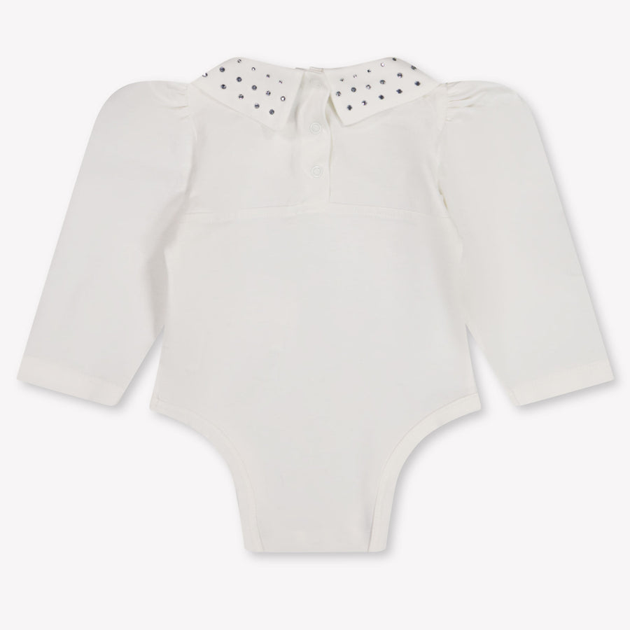 MonnaLisa Baby Meisjes Rompertje In Off White