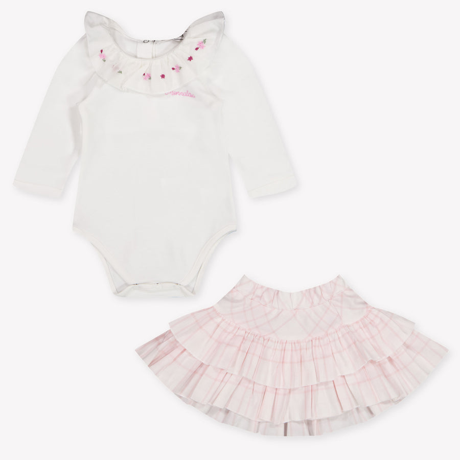 MonnaLisa Baby Meisjes Boxpakje In Licht Roze