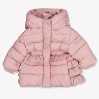 MonnaLisa Baby Meisjes Winterjas In Licht Roze