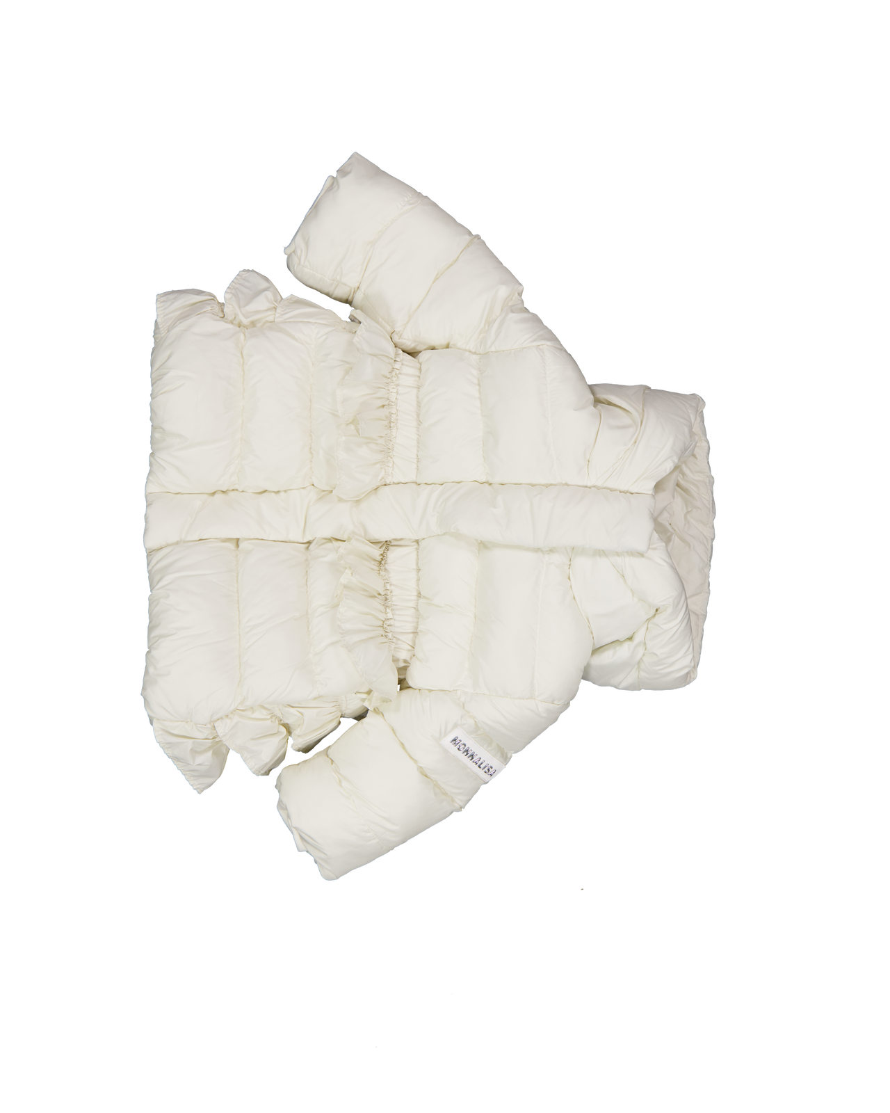 MonnaLisa Baby Meisjes Winterjas In Off White