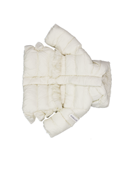 MonnaLisa Baby Meisjes Winterjas In Off White