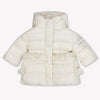 MonnaLisa Baby Meisjes Winterjas In Off White