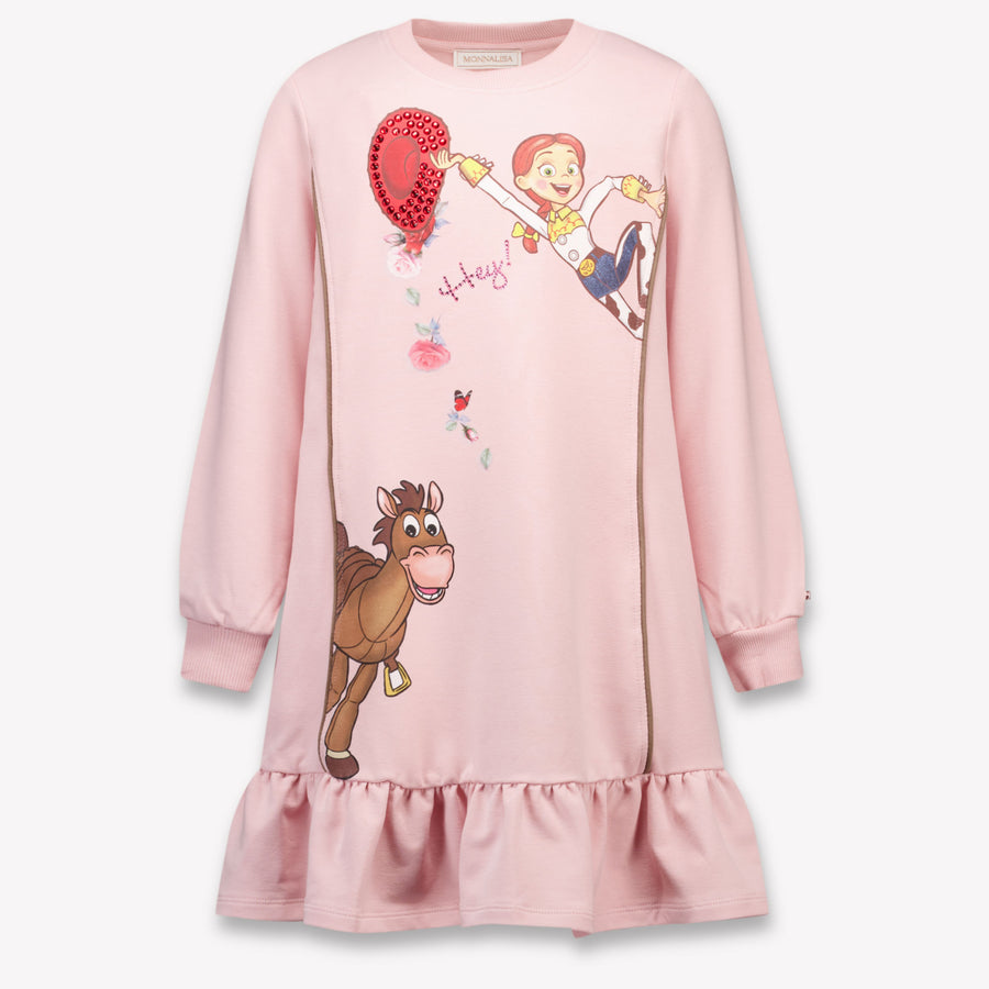 MonnaLisa Kinder Meisjes Jurk In Off White