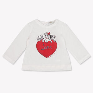 MonnaLisa Baby Meisjes T-Shirt In Off White